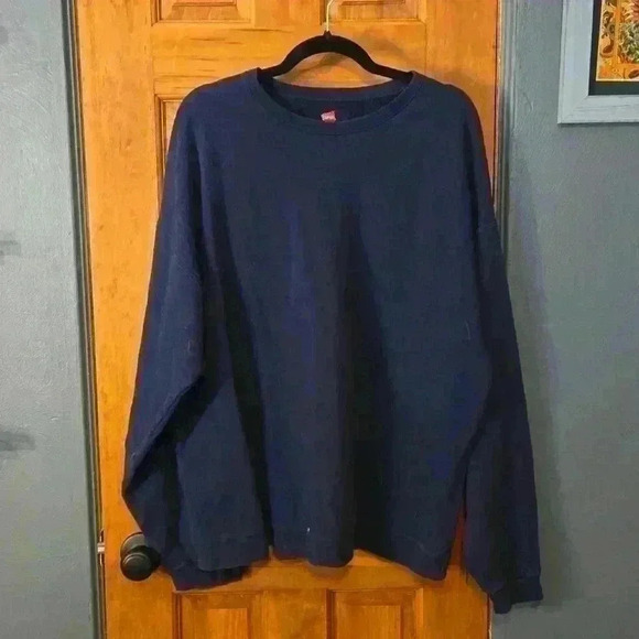 Navy Hanes Crew - Picture 2 of 6